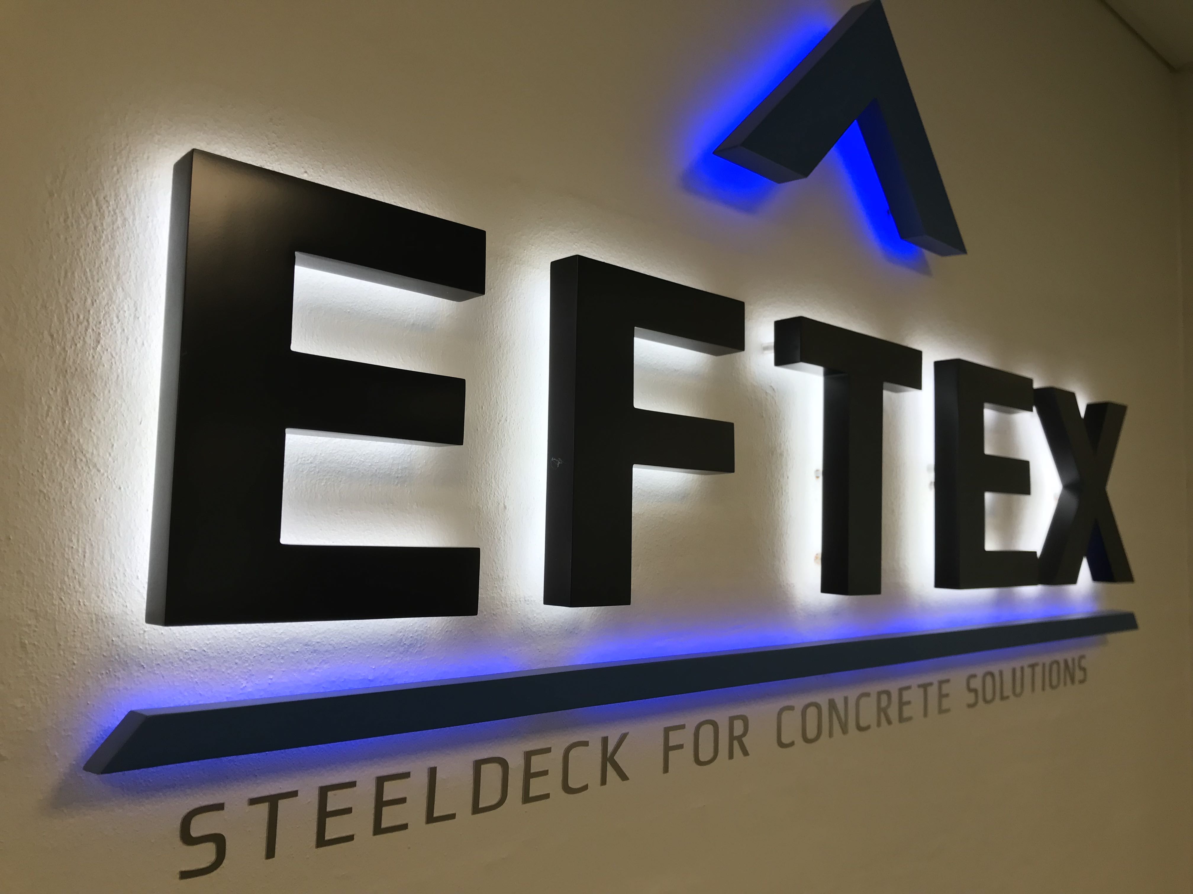 LED skilt for EFTEX | MULVAD SKILTE DESIGN