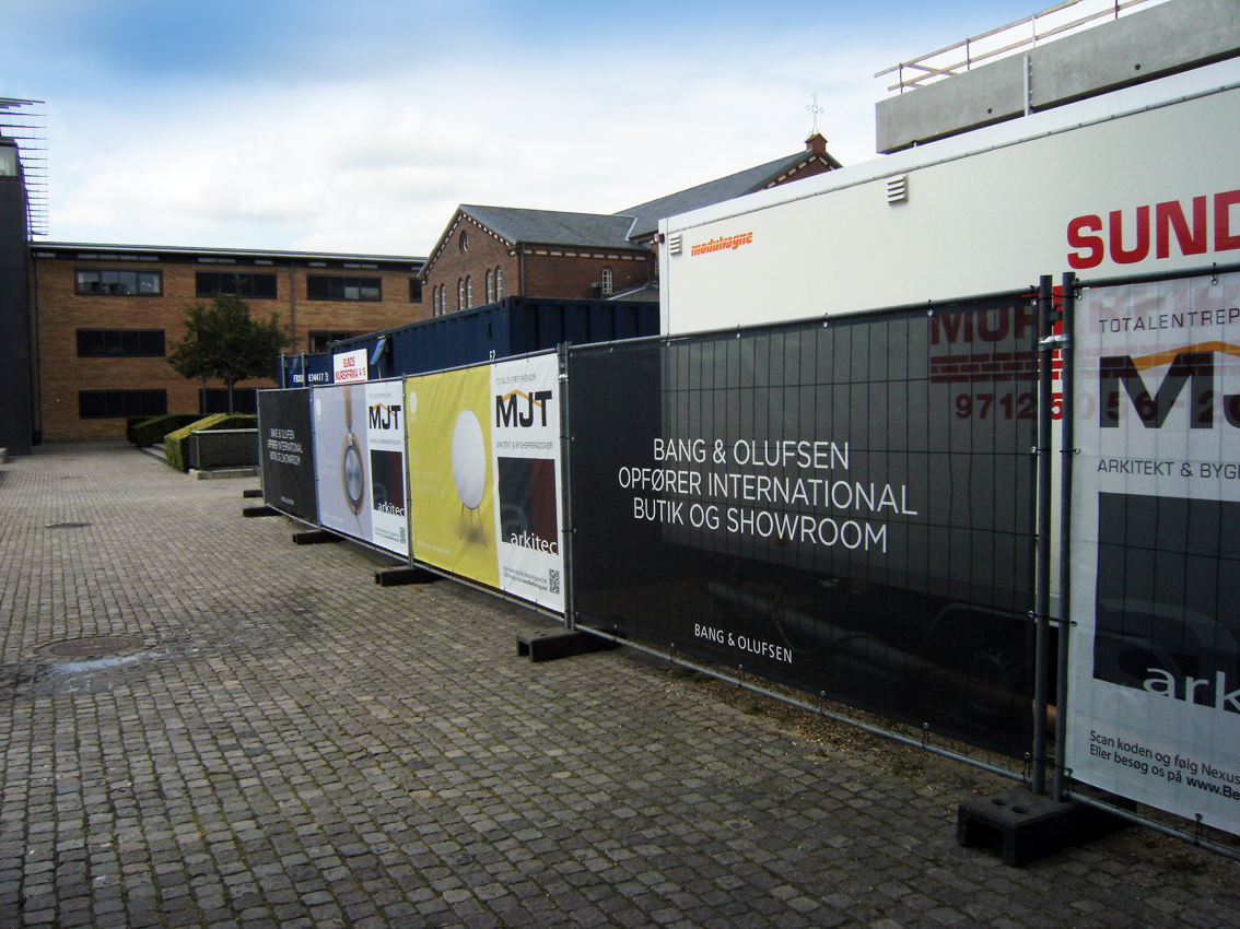 Banner til byggepladshegn