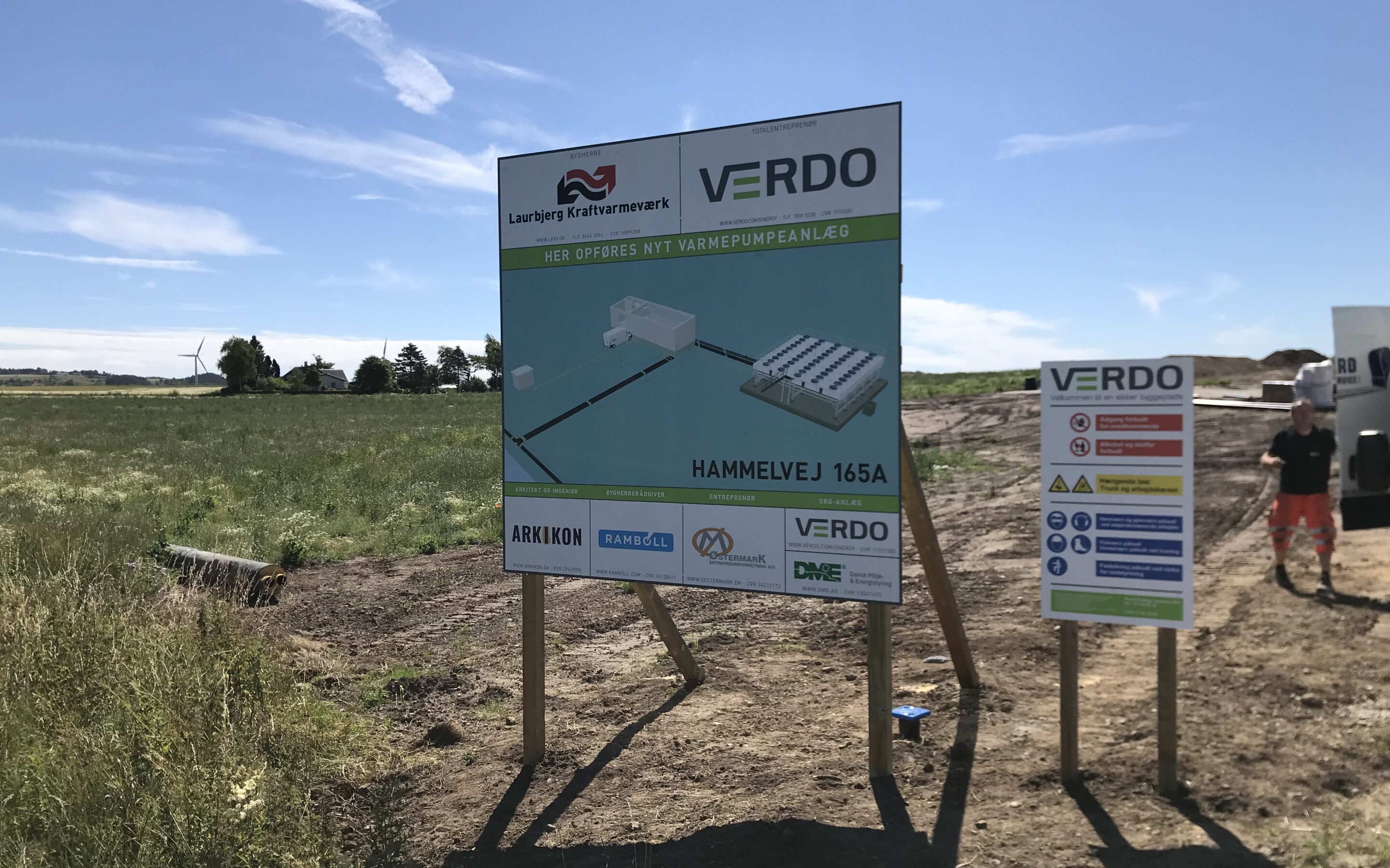 Verdo byggepladsskilt